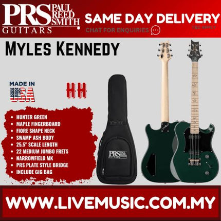 PRS Myles Kennedy Signature Electric Guitar Maple FB-Hunter Green