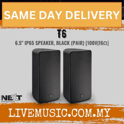 Next Audio T8 8" IP65 Speaker, Black - Pair/Each ( T-8 / T 8 )