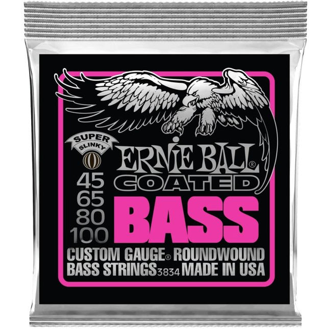 Ernie Ball 3834 Bass guitar Strings Coated Super Slinky (45-100/EB3834)