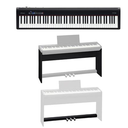 Roland KPD-70 + KSC-70 Original Stand Design for FP-30x Digital Piano - Black (KPD70/KSC70/FP30x)