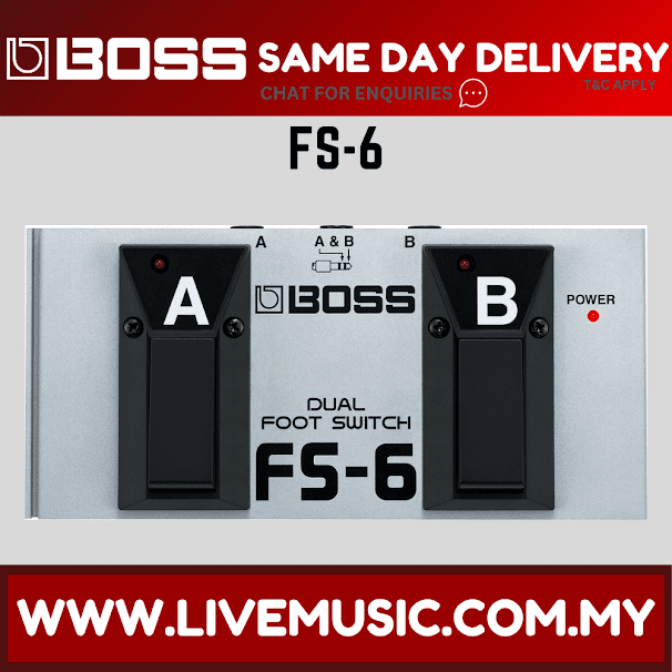 Boss FS-6 - Dual Foot Switch (FS6 FS 6)