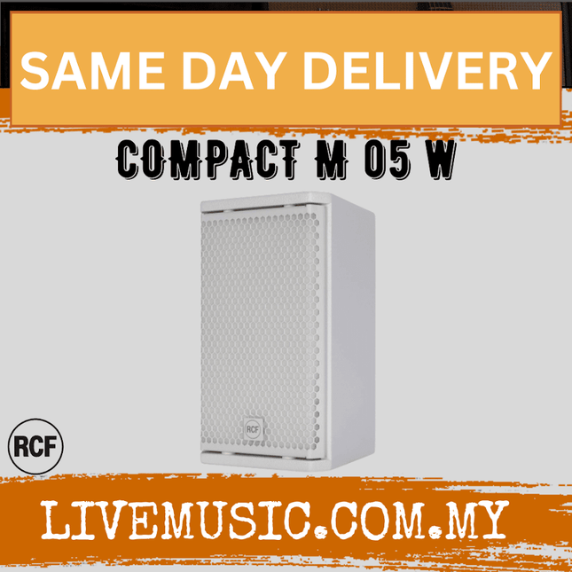 RCF COMPACT M 05 Passive 2-Way Speaker - White ( COMPACTM05 / M05 )