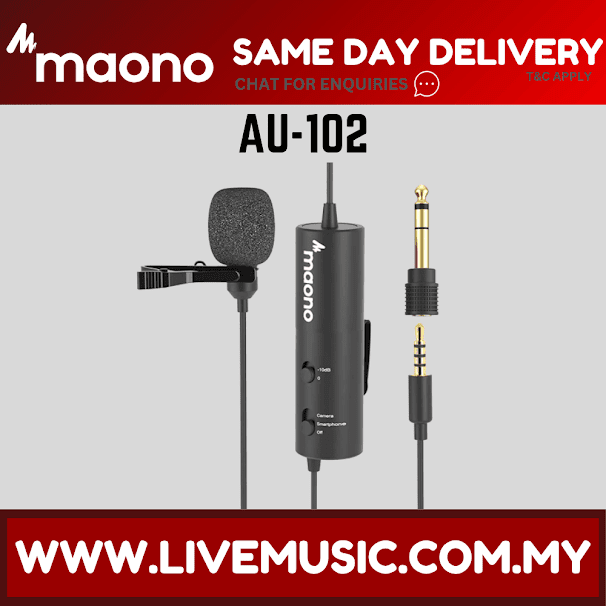 MAONO AU102 3.5MM Upgraded Lavalier Microphone ( AU-102 / AU 102 )