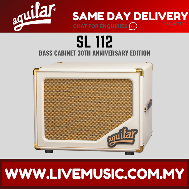Aguilar SL 112 250W Limited Edition 30th Anniversary Speaker Cabinet, 8 ohm - White ( SL112 / SL-112 )