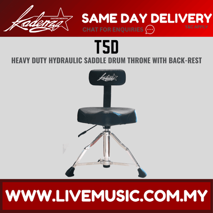 Kadenza T5D Saddle with Backrest Drum Stool ( Heavy Duty )