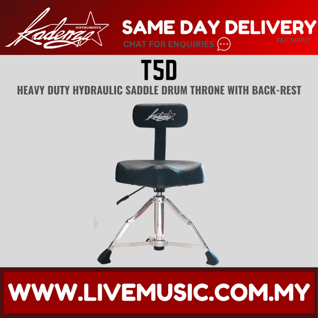 Kadenza T5D Saddle with Backrest Drum Stool ( Heavy Duty )