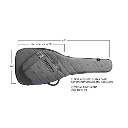 Mono M80-SEB-ASH Sleeve Bass  Guitar Case - Ash ( M80-SEB M80SEB )