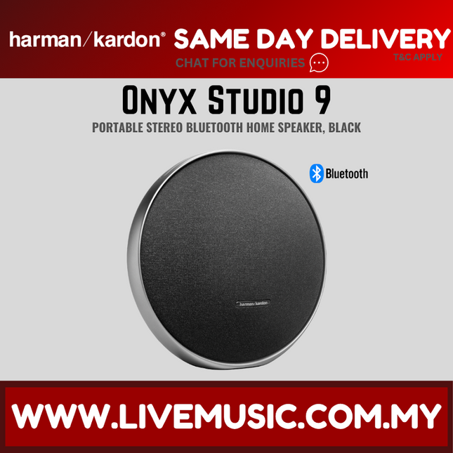 Harman Kardon ONYX STUDIO 9 Portable Stereo Bluetooth Home Speaker - Black ( ONYXSTUDIO9 )