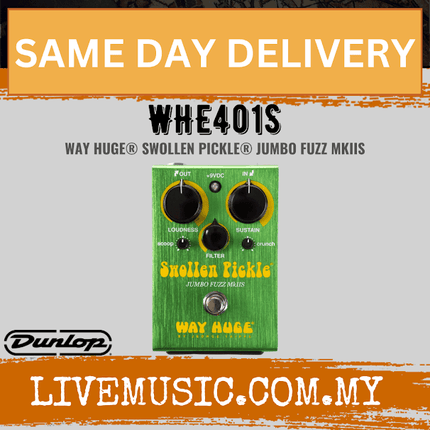 Jim Dunlop WHE401S Swollen Pickle Jumbo Fuzz Guitar Effects Pedal (WHE401 S/WHE401-S)