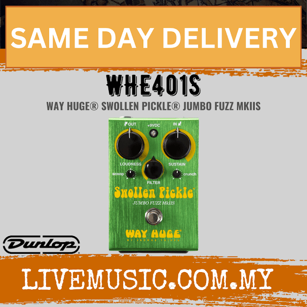 Jim Dunlop WHE401S Swollen Pickle Jumbo Fuzz Guitar Effects Pedal (WHE401 S/WHE401-S)