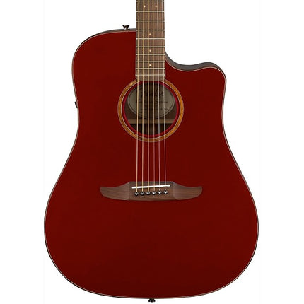 Fender California Redondo Classic Slope-Shouldered Acoustic Guitar with Bag - Hot Rod Red Metallic