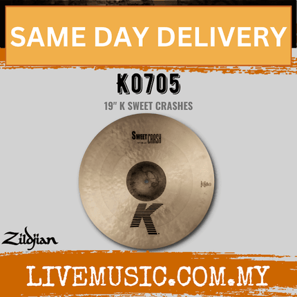Zildjian 19" K Series Zildjian Sweet Crash Cymbal (K0705)