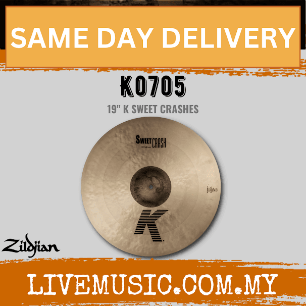 Zildjian 19" K Series Zildjian Sweet Crash Cymbal (K0705)