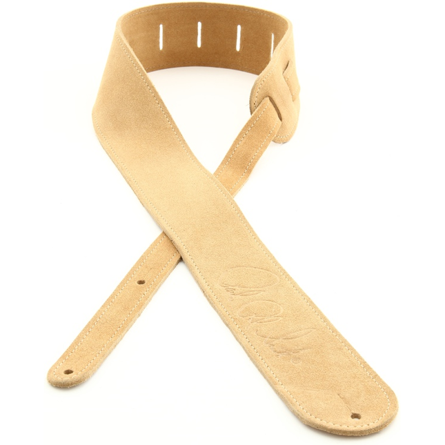 PRS Embossed Signature Suede Guitar Strap - Tan