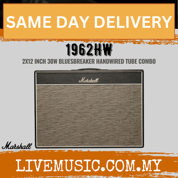 Marshall 1962HW 2x12 Inch 30watt Bluesbreaker Handwired Tube Combo Guitar Amplifier (1962-HW)