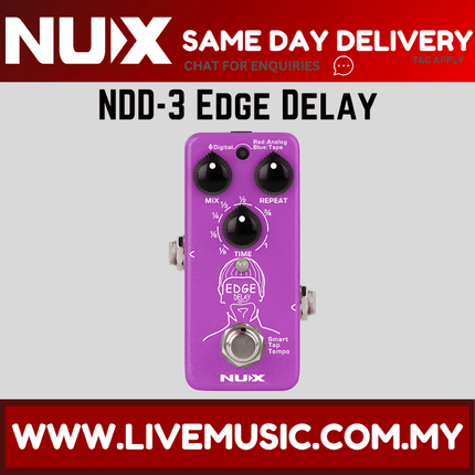 NUX NDD-3 MINI CORE SERIES EDGE DELAY PEDAL ( NDD3 / NDD 3 )