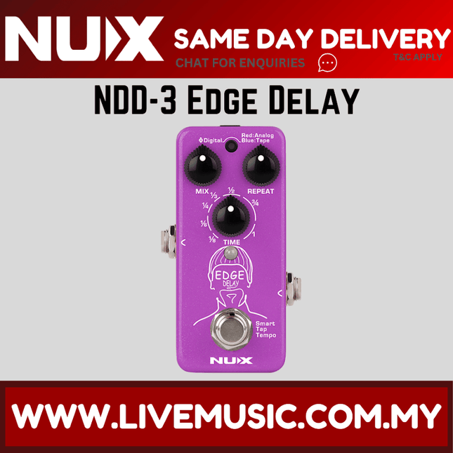 NUX NDD-3 MINI CORE SERIES EDGE DELAY PEDAL ( NDD3 / NDD 3 )