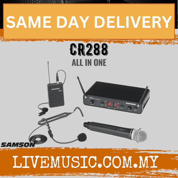 Samson Concert CR288 All-In-One Dual-Channel Wireless System ( Concert288 / Concert-288)