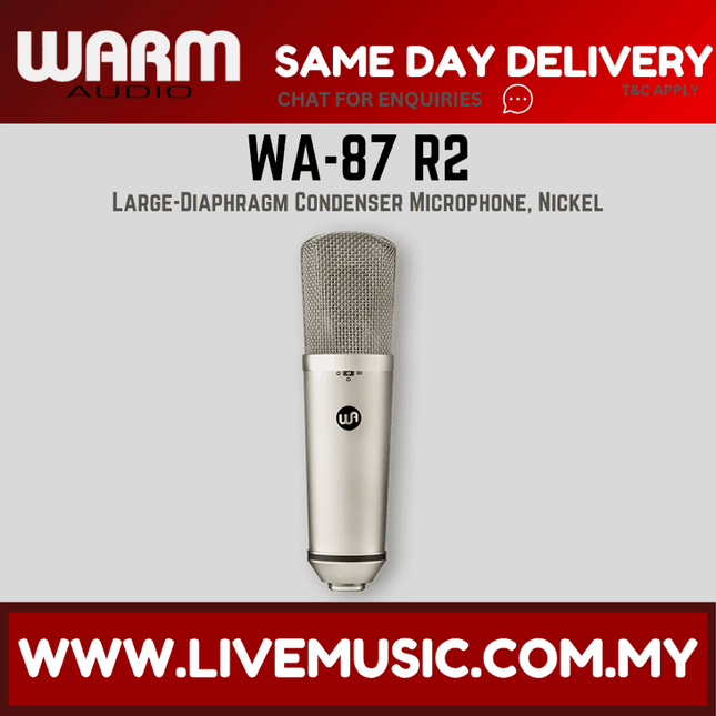 Warm Audio WA-87 R2 Large-Diaphragm Condenser Microphone ( WA 87R2 WA87R2 )