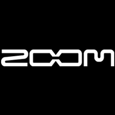 Zoom logo on black background
