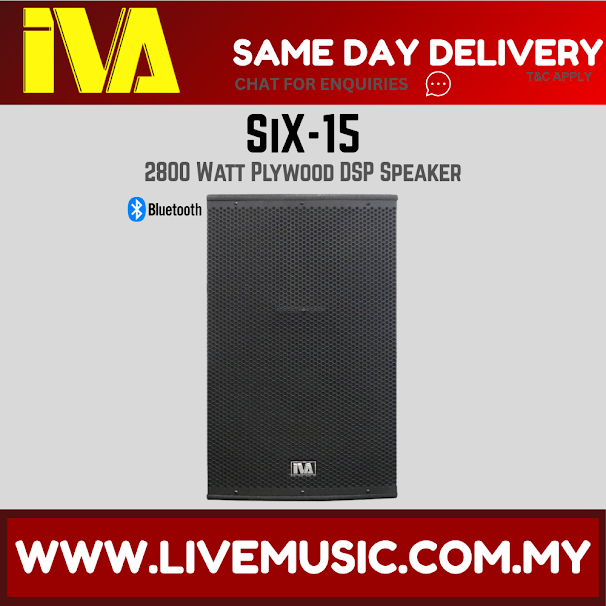 IVA SiX-15 15" 2800 Watt Plywood DSP Speaker ( SiX15 SiX 15 )