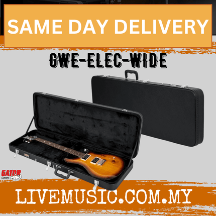 Gator GWE-ELEC-WIDE Economy Wood Case - Wide-body Electric Guitar Case ( GWE ELEC WIDE / GWEELECWIDE )