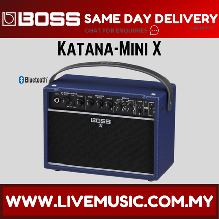 Boss Katana-Mini X Guitar Amplifier (Katana Mini X) - Blue