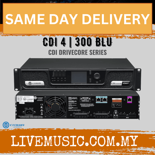Crown CDi DriveCore 4|300BL Power Amplifier ( CDi 4|300BL / CDi4|300BL )
