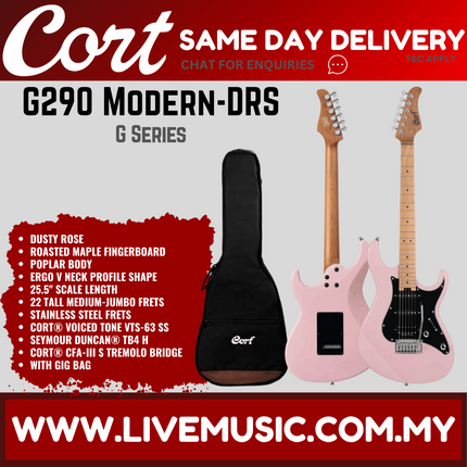 Cort G290 Modern MBG Electric Guitar ( Military Beige/Dusty Rose/Pale Graphite )