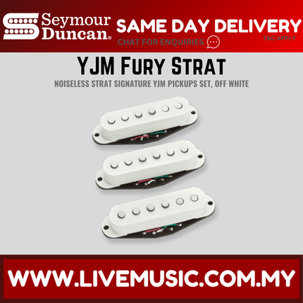 Seymour Duncan STK-S10S YJM Fury™ Strat Pickup Set, Off White (STKS10S)