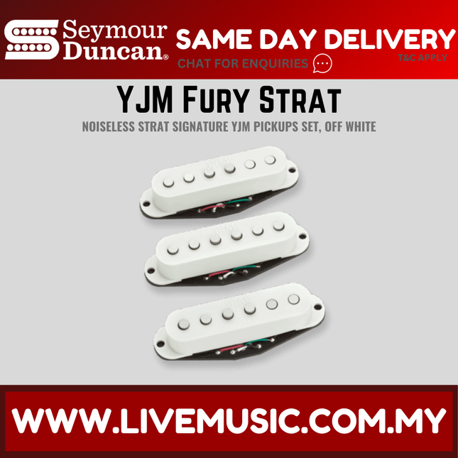 Seymour Duncan STK-S10S YJM Fury™ Strat Pickup Set, Off White (STKS10S)