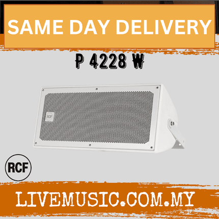 RCF P 4228 Dual 8" 400W Weatherproof 2-Way Speaker - White ( P-4228 / P4228 )