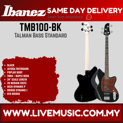 Ibanez TMB100 Talman Series Electric Bass Guitar - Mint Green / Walnut Flat / Black ( TMB100 / TMB-100 )