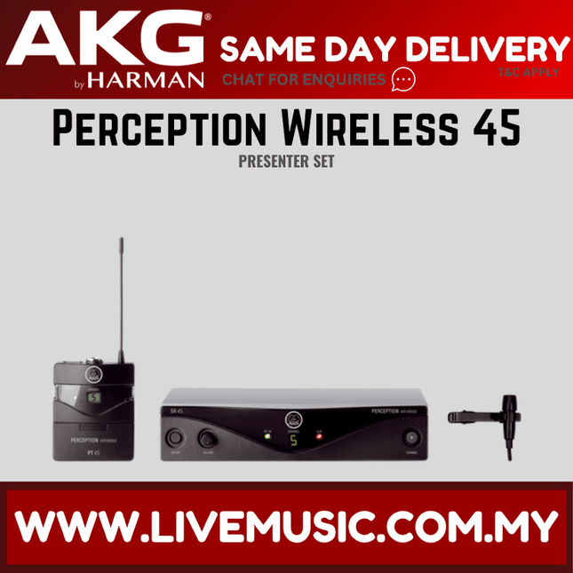 AKG Perception Wireless 45 Vocal Set / Presenter Set / Instrument Set