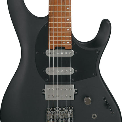 Ibanez Quest Series Q54 Headless Electric Guitar, Roasted Maple Fretboard - Black Flat (Q54-BKF/Q54BKF)