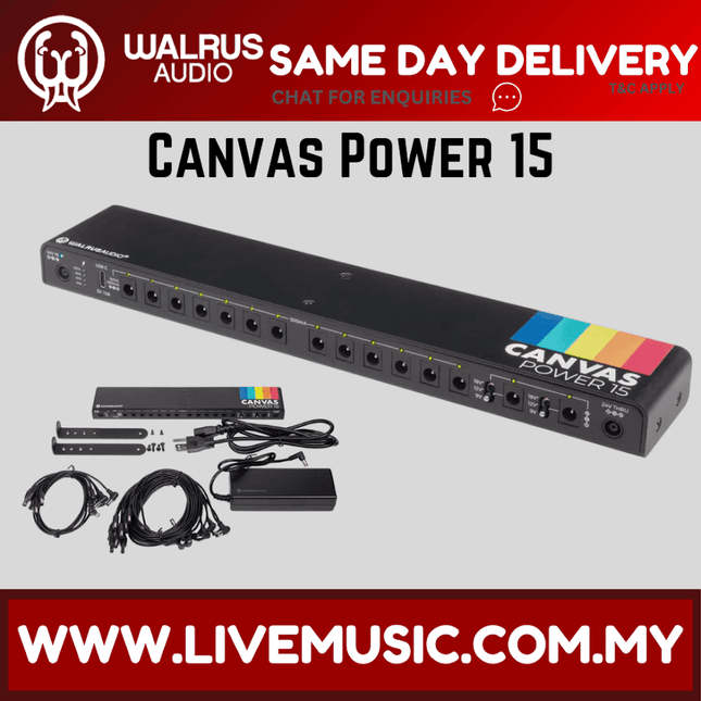 Walrus Audio Canvas 15 Pedal Power Supply, UK