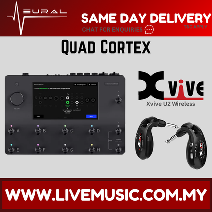 Neural DSP Quad Cortex Quad-Core Guitar Digital Effects Modeler w/Valeton VFR-110 (VFR 110 VFR110)