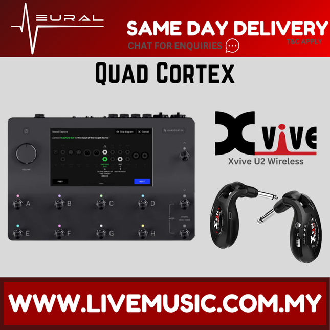 Neural DSP Quad Cortex Quad-Core Guitar Digital Effects Modeler w/Valeton VFR-110 (VFR 110 VFR110)