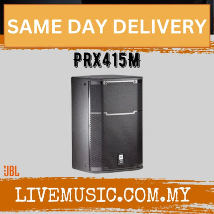 JBL PRX415M 1200W 15 inch Passive Speaker - Black - Each / Pair ( PRX-415M / PRX 415M )