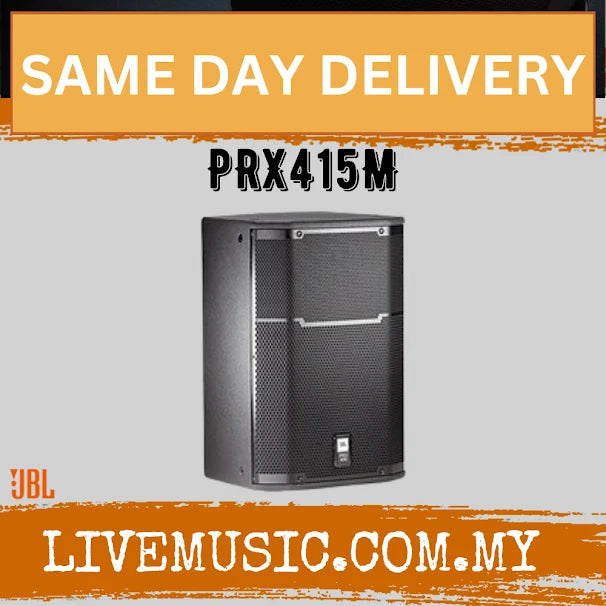 JBL PRX415M 1200W 15 inch Passive Speaker - Black - Each / Pair ( PRX-415M / PRX 415M )
