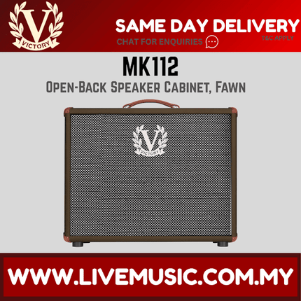 Victory MK112 Open-Back Speaker Cabinet With Celestion Alnico Gold Speaker, Fawn