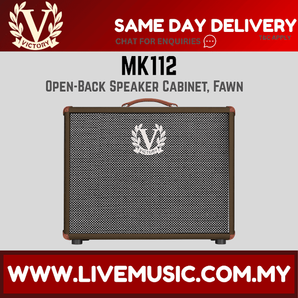 Victory MK112 Open-Back Speaker Cabinet With Celestion Alnico Gold Speaker, Fawn