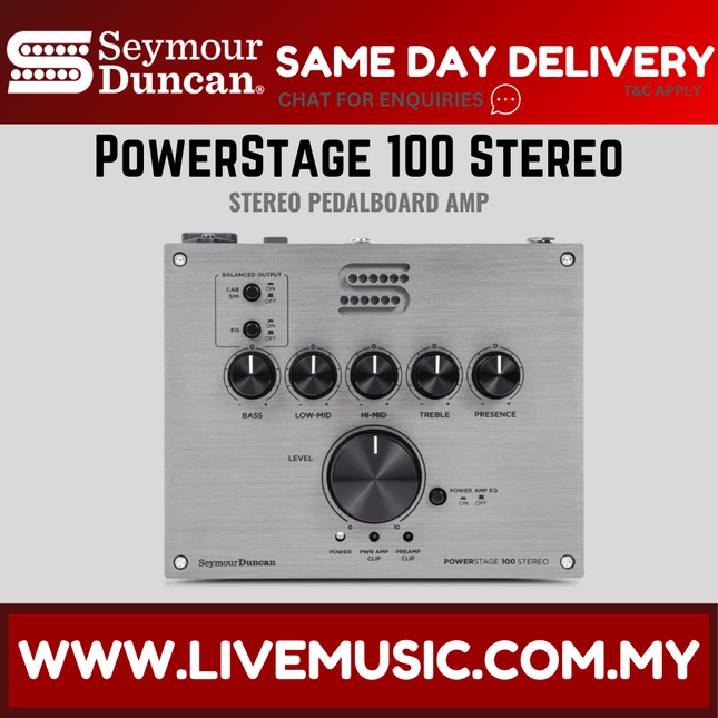 Seymour Duncan 11901-004-B PowerStage 100 Stereo Amplifier Simulator