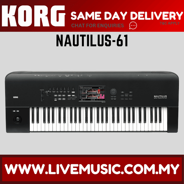 Korg NAUTILUS 61 Digital Performance Workstation - Black (NAUTILUS61/NAUTILUS-61)
