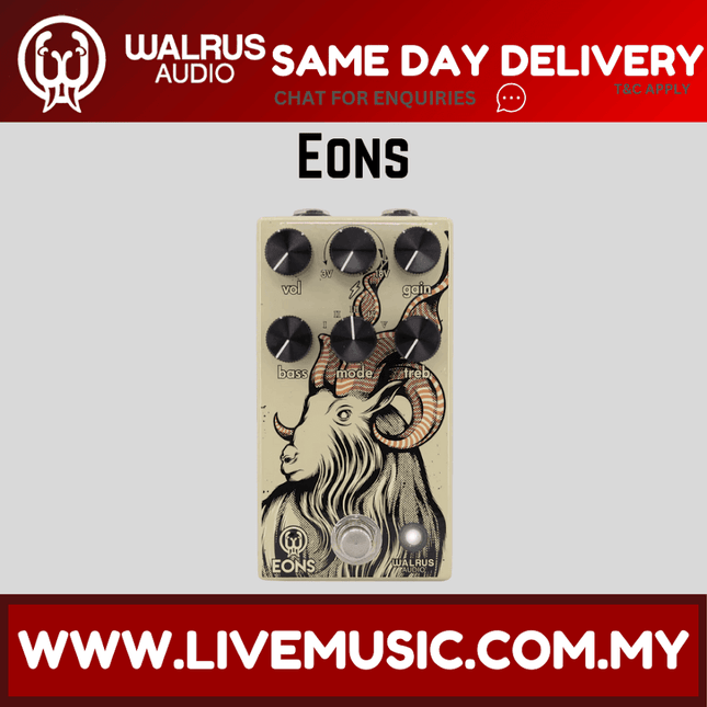 Walrus Audio Eons Five-State Fuzz Guitar Effects Pedal