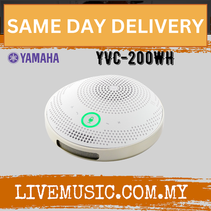 Yamaha YVC-200 Portable USB Speakerphone - Black / White ( YVC200 / YVC 200 )
