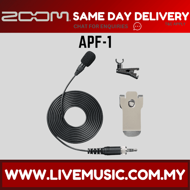 Zoom APF-1 accessory kit with microphone, coiled cable, clip mount and hardware
