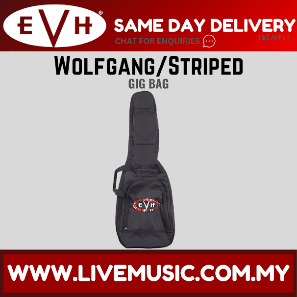 EVH Wolfgang/Striped Series Guitar Gig Bag, Black