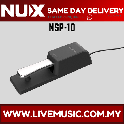 Nux NSP-10 Sustain Damper Pedal for Digital Piano and Keyboard ( NSP10 NSP 10 )
