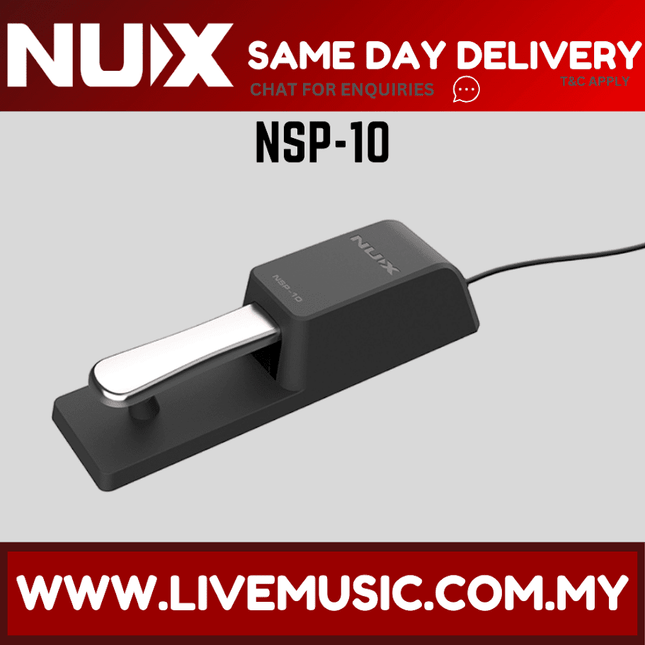 Nux NSP-10 Sustain Damper Pedal for Digital Piano and Keyboard ( NSP10 NSP 10 )